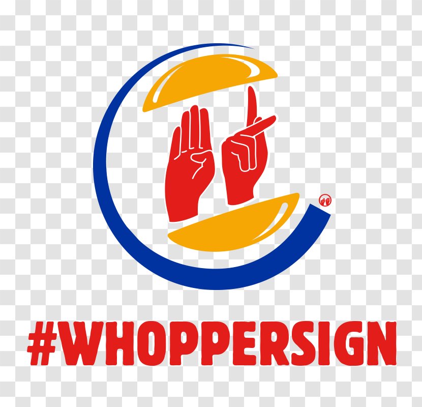 Logo The Burger King Hamburger Sign Language - American Transparent PNG