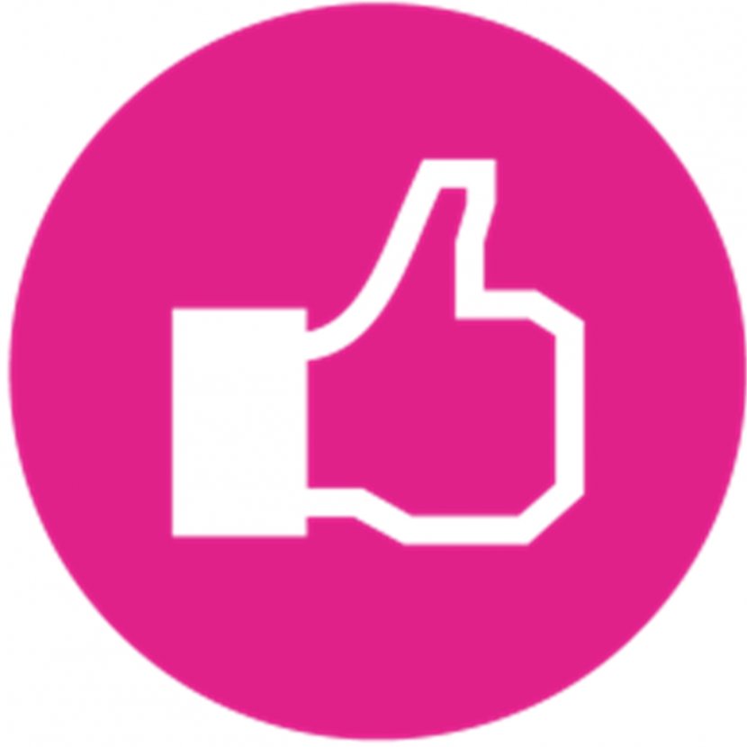 Facebook Like Button - Magenta - Subscribe Transparent PNG