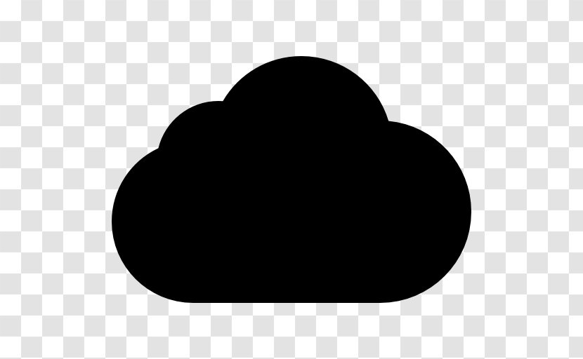 Cloud Computing Internet - Black And White Transparent PNG