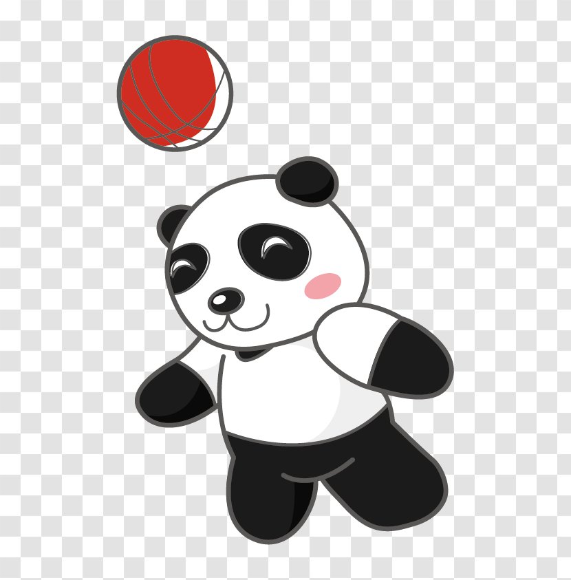 Giant Panda Bear Cartoon Illustration - Watercolor Transparent PNG