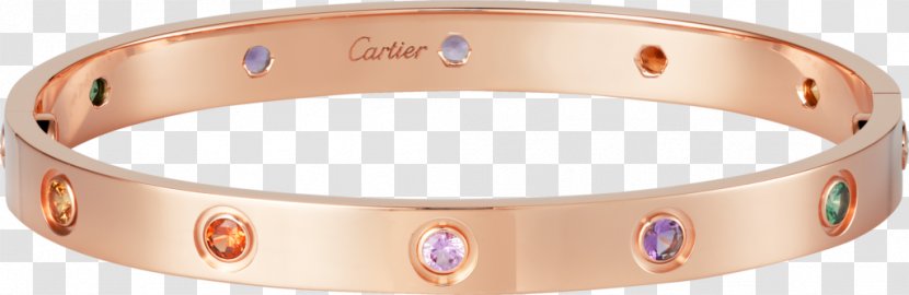 Love Bracelet Cartier Jewellery Gold - Wedding Ring Transparent PNG