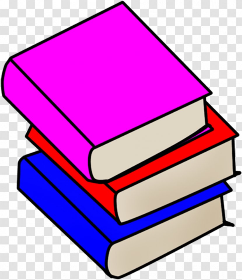 Book Cartoon Clip Art - Rectangle - A Pile Of Books Transparent PNG