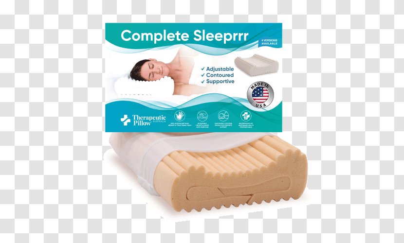 Memory Foam Orthopedic Pillow Complete Sleeprrr - Latex Transparent PNG