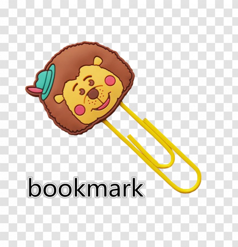 Bookmark Lion Cartoon - Soft Pvc - Bookmarks Transparent PNG