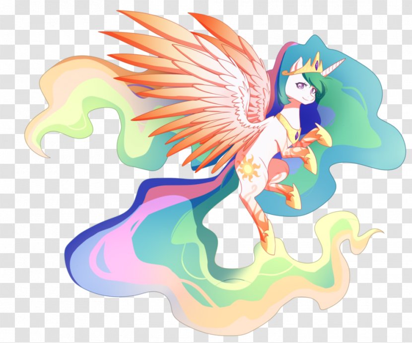 Princess Celestia Luna Rainbow Dash Pony Art - My Little Transparent PNG