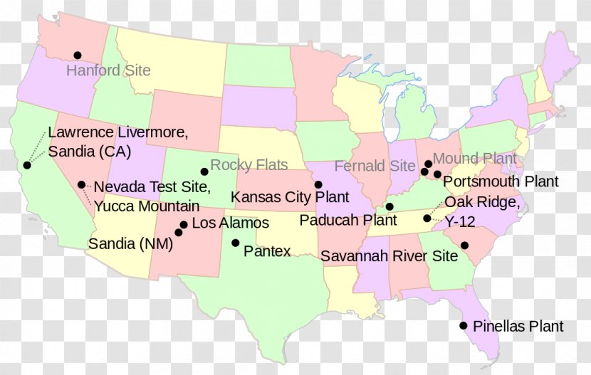 Nevada Test Site Silo Map Missile Launch Facility Nuclear Weapon - Ground Zero Transparent PNG