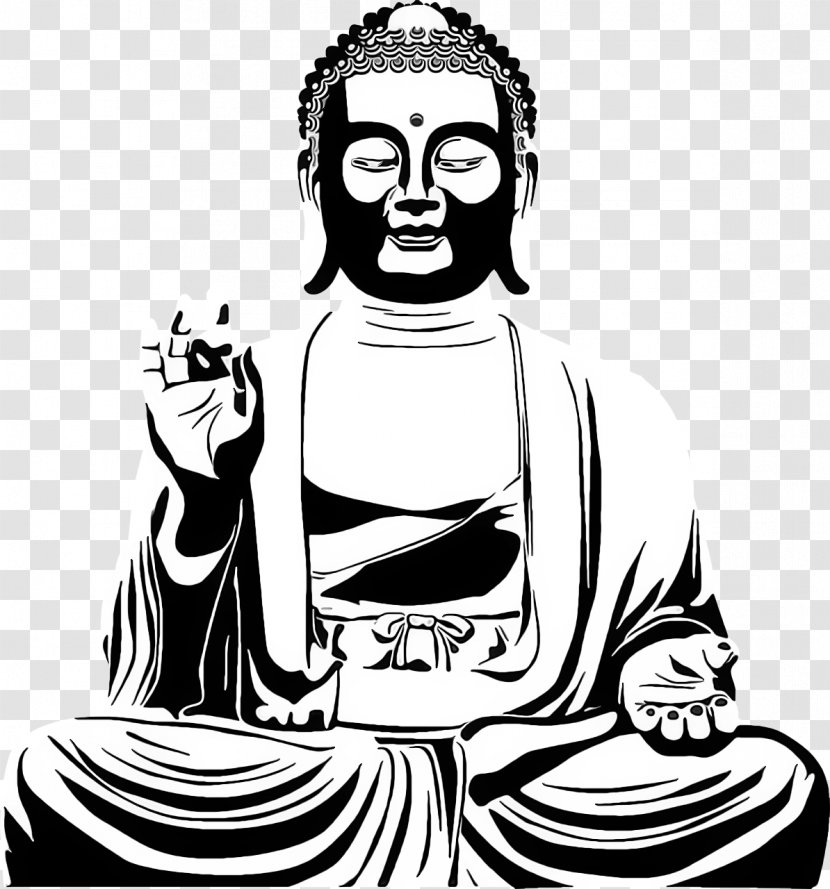Fictional Character Meditation Black-and-white Clip Art Line - Blackandwhite Transparent PNG