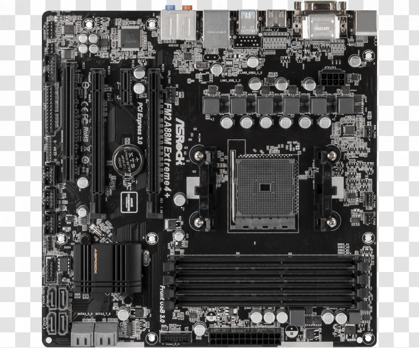 ASROCK FM2A88M EXTREME4 + R2.0 Motherboard Laptop MicroATX - Expansion Card Transparent PNG