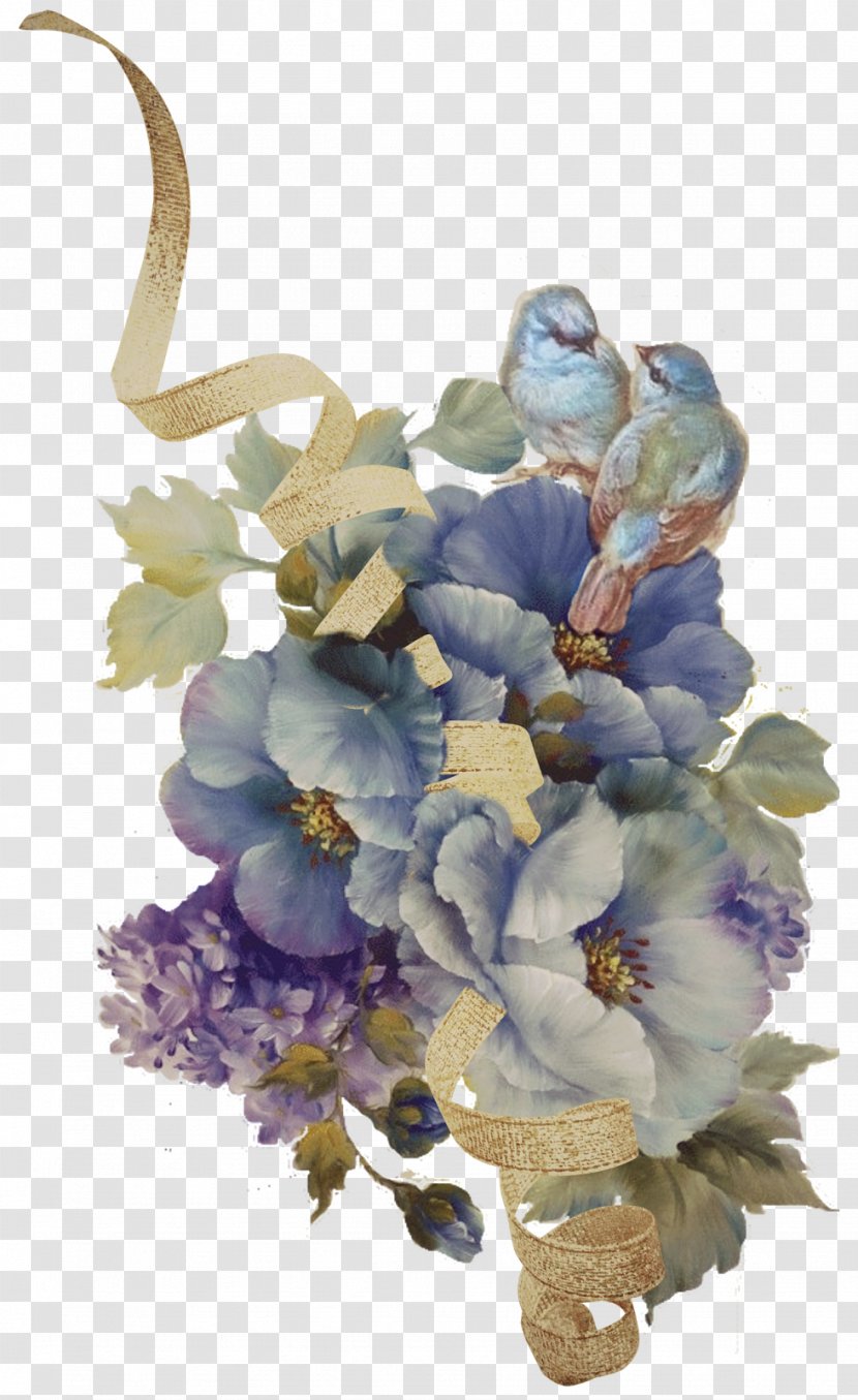 Floral Design Watercolor Painting Art Decoupage Transparent PNG