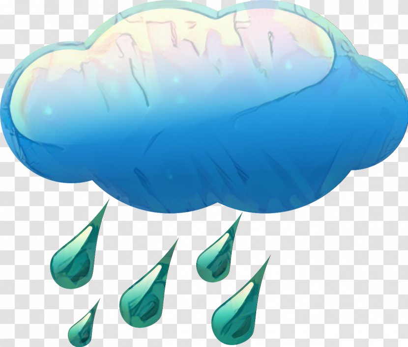Clip Art Rain Cloud Image - Jellyfish - Drawing Transparent PNG
