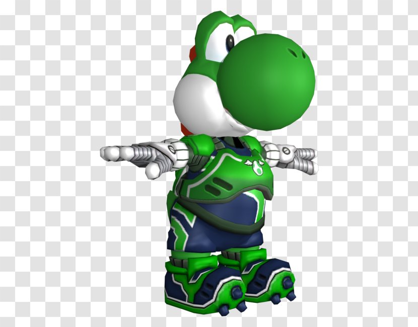 Mario Strikers Charged Super Luigi & Yoshi Transparent PNG