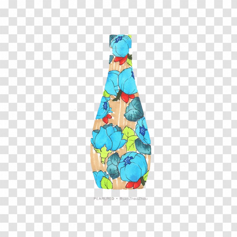 Graphic Design Illustration - Party Hat - Flower Bottle Transparent PNG