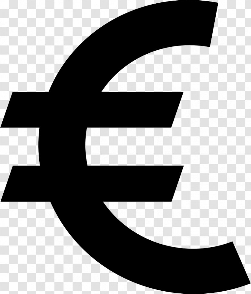 Currency Symbol Euro Sign European Union - Monochrome Photography Transparent PNG