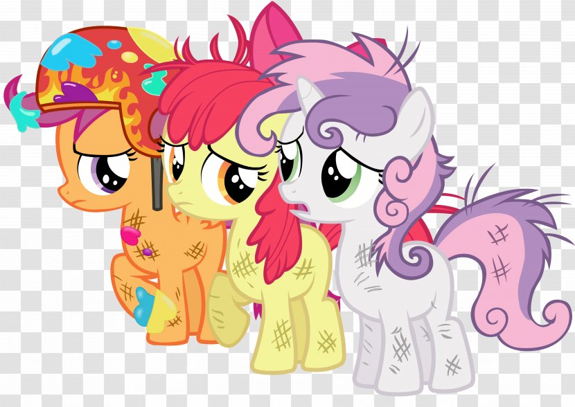 Pony Scootaloo Sweetie Belle Rainbow Dash Just For Sidekicks - Silhouette - Horse Transparent PNG