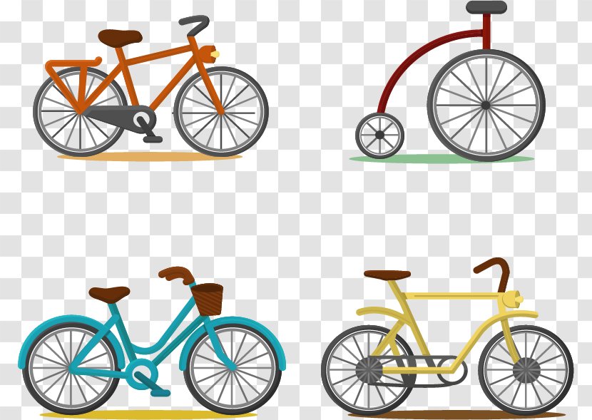 Bicycle Cycling - Wheel - 4 Color Transparent PNG