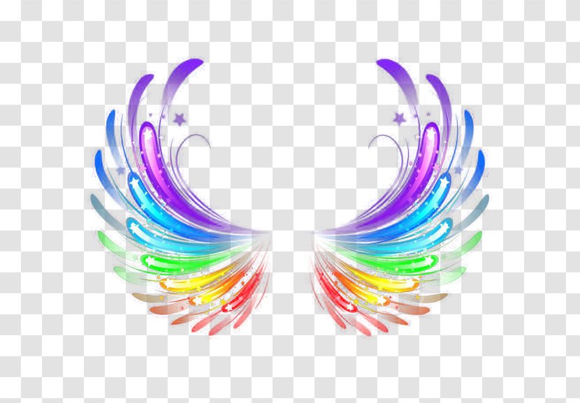 Light Wing Feather Halo - Transparency And Translucency - Color Wings Transparent PNG