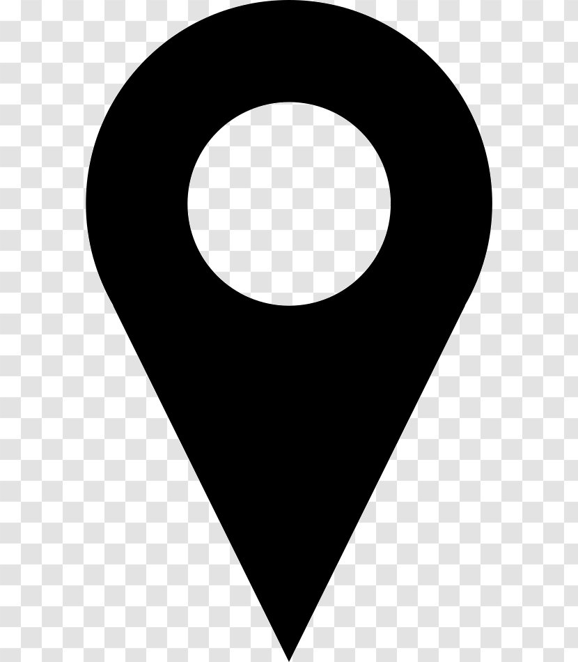 Black Symbol Heart - Locator Map Transparent PNG