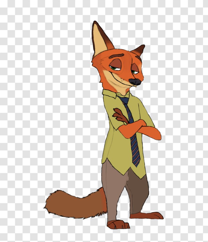 Nick Wilde Red Fox Cat YouTube - Zootopia - Gabriella Transparent PNG
