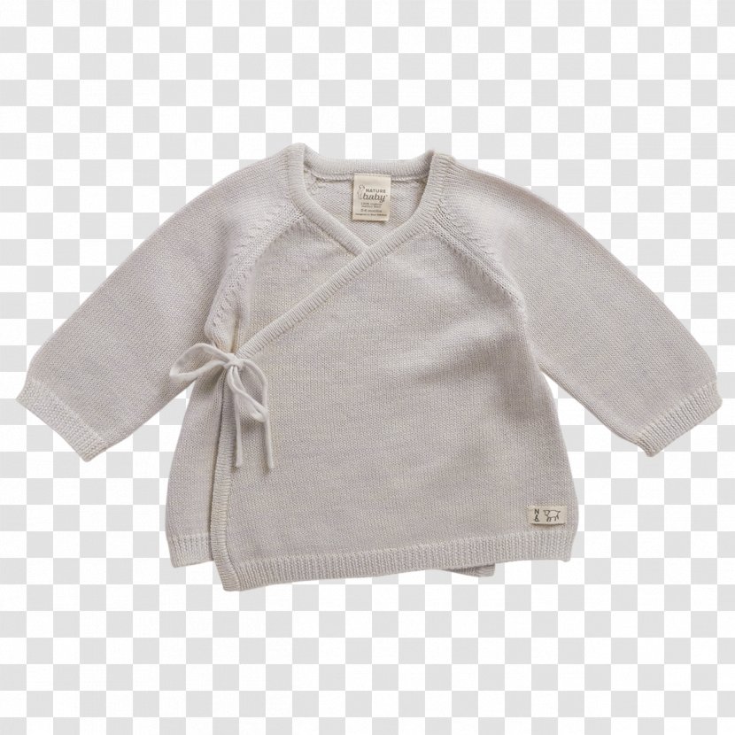Sleeve Sweater Outerwear - White - Beige Transparent PNG