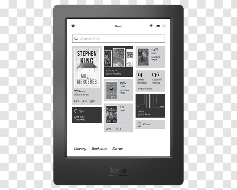 Kobo Aura HD Glo Barnes & Noble Nook Touch - Edition 2 - Book Transparent PNG
