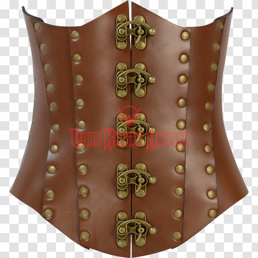 Steampunk Fashion Leather Corset Clothing - Watercolor Transparent PNG