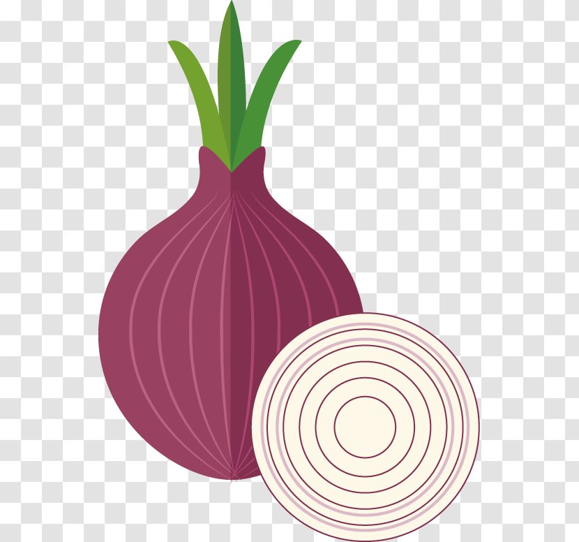 Shallot Icon - Red Onion - Vector PPT Creative Design Transparent PNG
