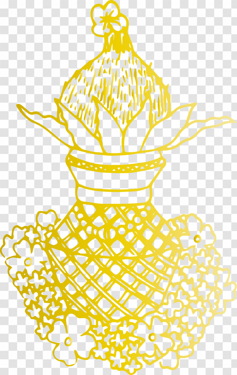 Visual Arts Yellow Pattern Line Area Transparent PNG