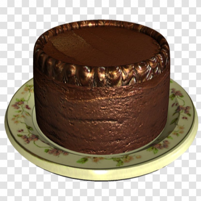 Chocolate Cake Ganache Truffle - Centerblog Transparent PNG