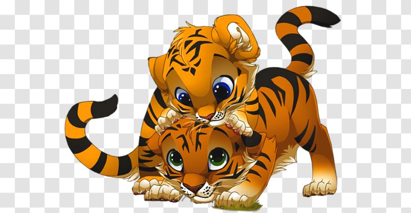 Tiger Cartoon Drawing Clip Art - Cat Like Mammal - Cartoons Pictures Images Transparent PNG