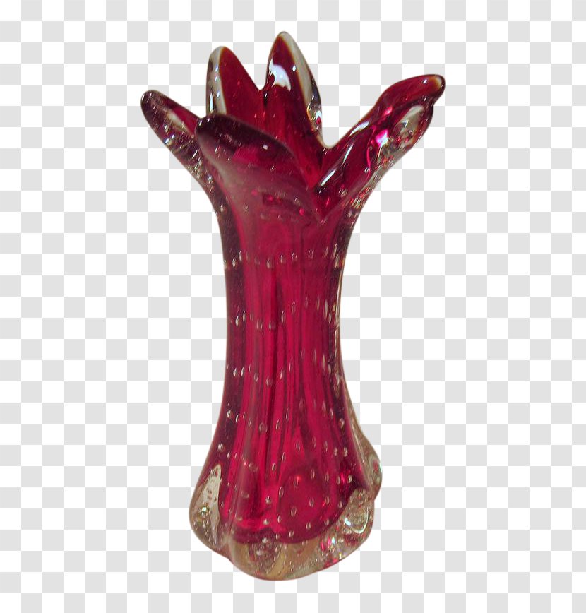 Vase Cased Glass Murano Red - Figurine Transparent PNG