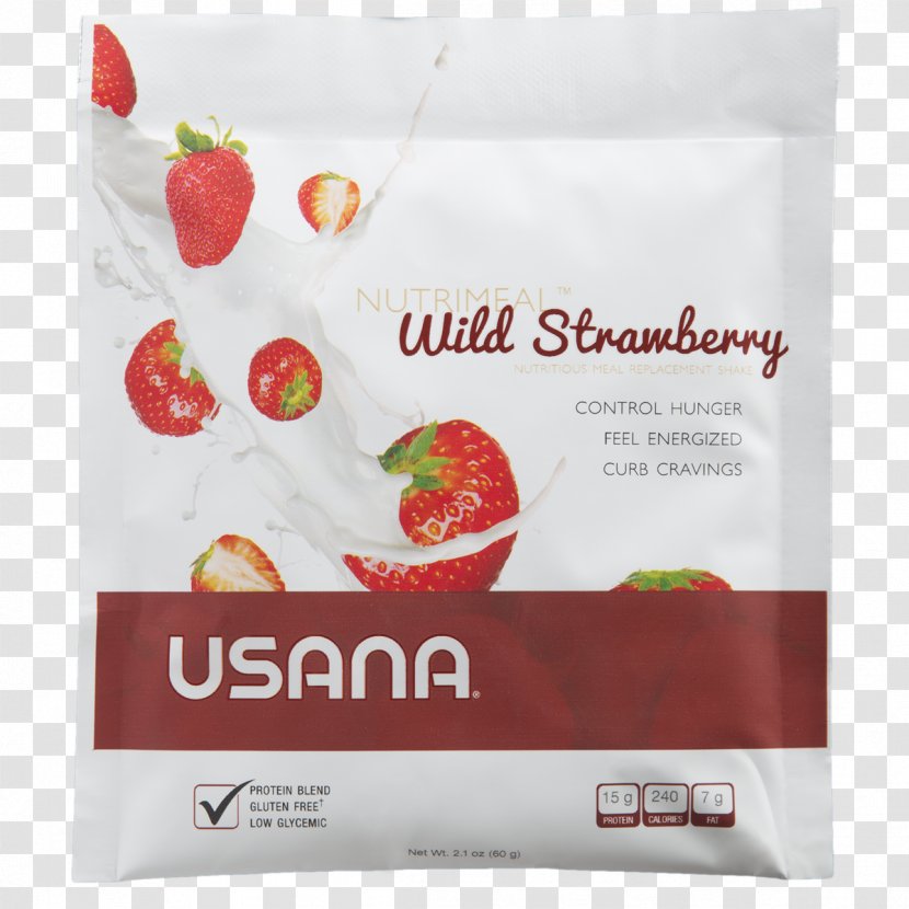 Strawberry USANA Health Sciences Milkshake Dietary Supplement Meal Replacement - Fiber - Wild Transparent PNG