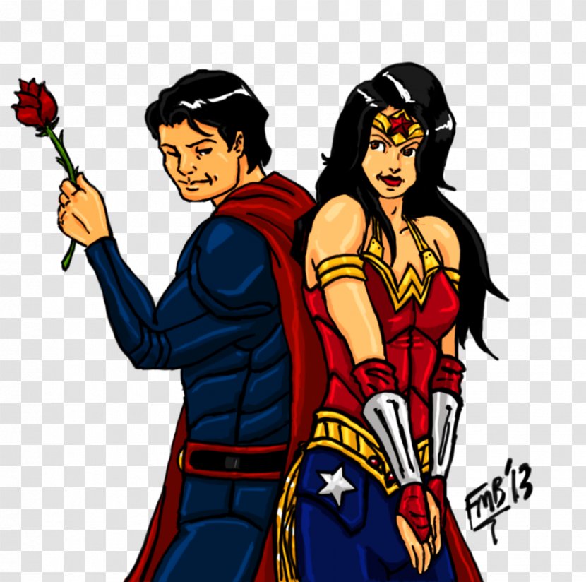 Superman/Wonder Woman Superboy Comic Book - Fictional Character - Superman Transparent PNG