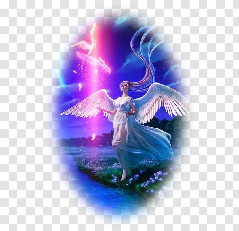 Angel Fairy Painting - Purple Transparent PNG