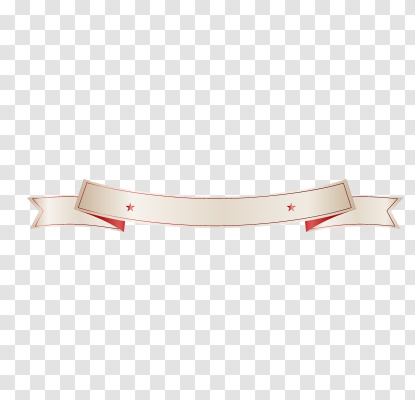 White Red Banner Flag - Star - Stars Transparent PNG