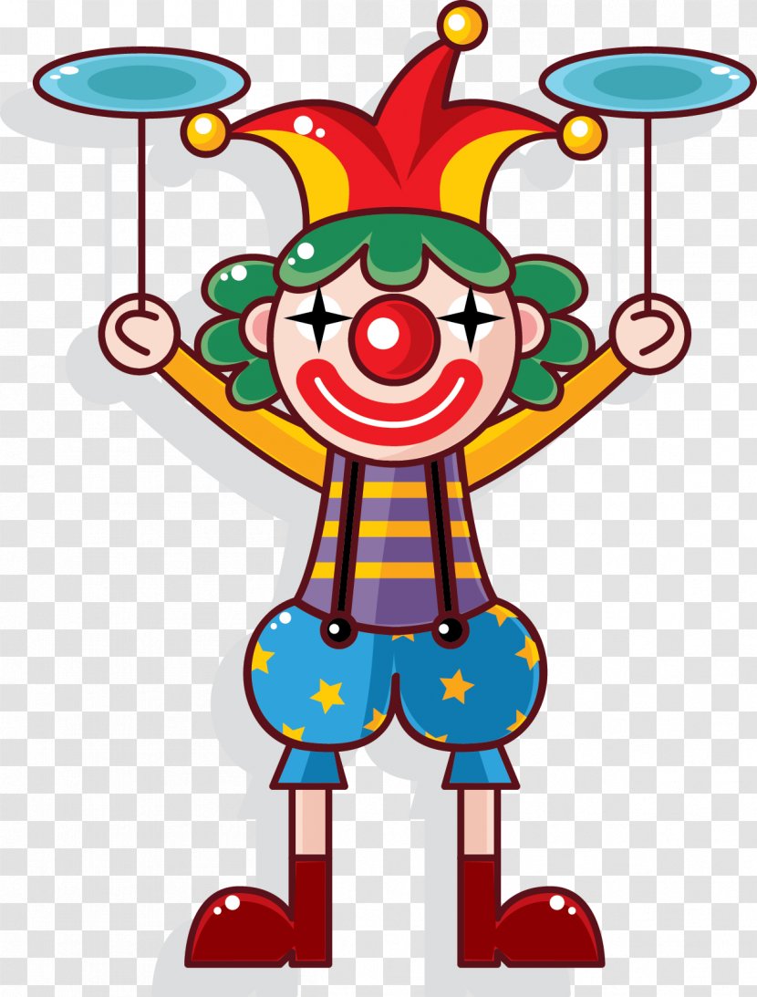 Performance Circus Cartoon - Food - Vector Clown Transparent PNG