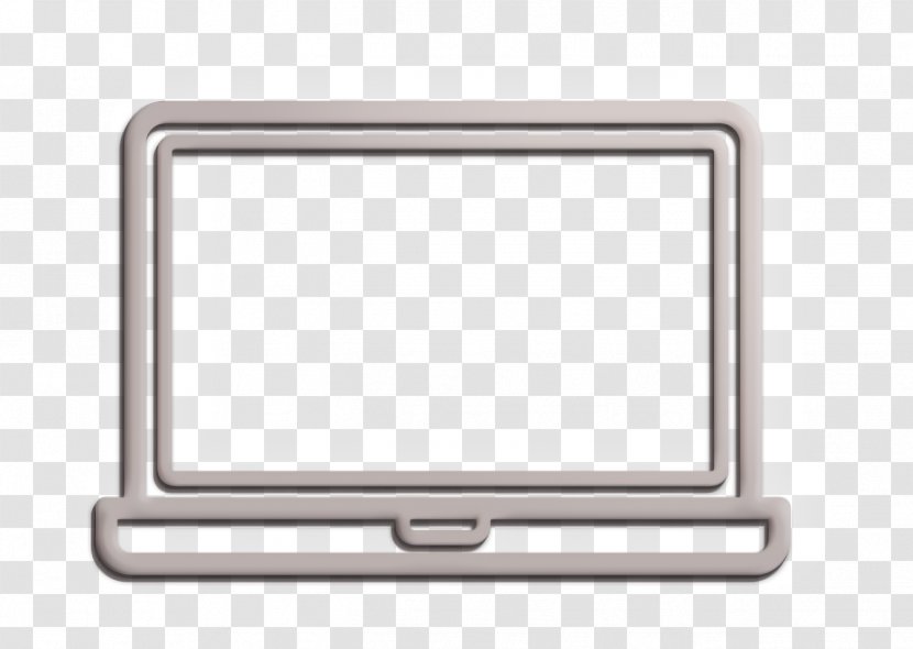 Laptop Icon Computer Detailed Devices - Metal Rectangle Transparent PNG