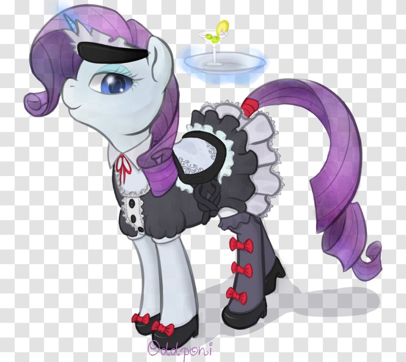 Pony Rarity French Maid Fluttershy - Silhouette Transparent PNG