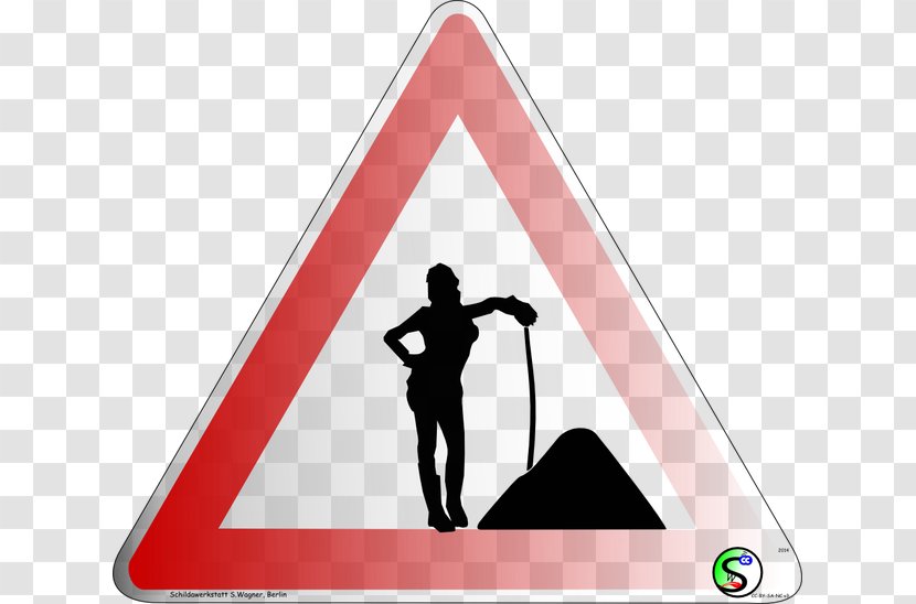 Traffic Sign Light Long-distance Cycling Route Warning - Triangle Transparent PNG