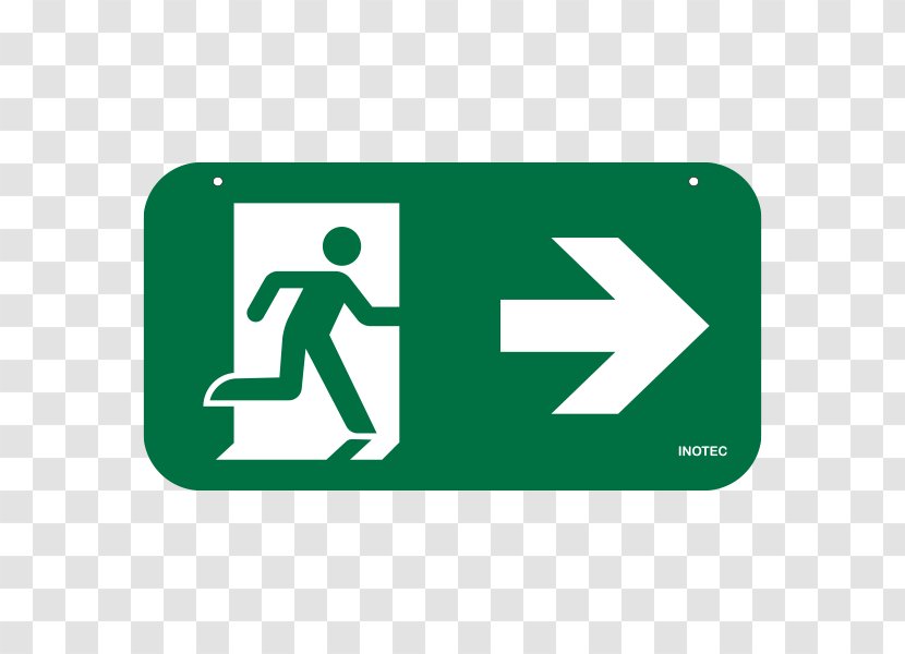 Exit Sign Emergency Signage Safety Arrow - Logo Transparent PNG