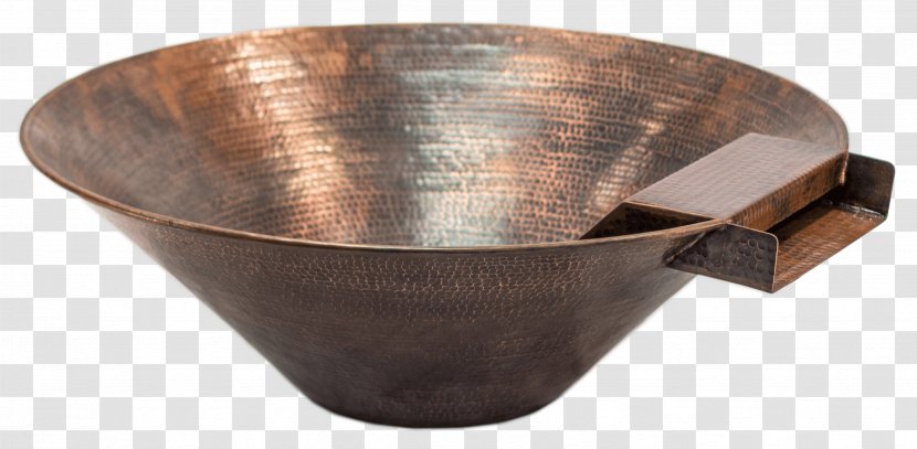 Copper Bowl Fire Pit Water Feature Tableware - Fountain Transparent PNG
