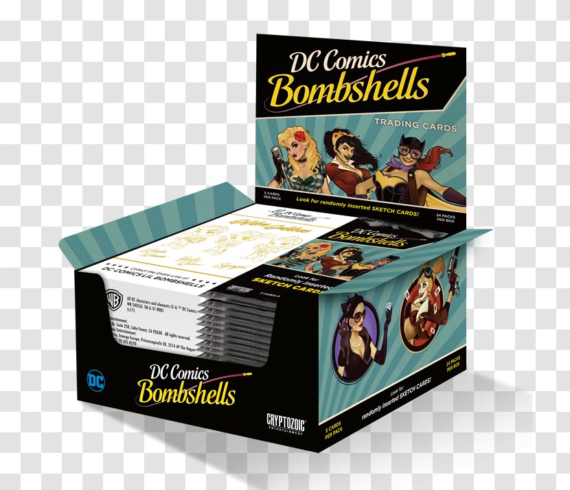Harley Quinn DC Comics Bombshells Collectable Trading Cards Playing Card Wonder Woman - Superman Transparent PNG