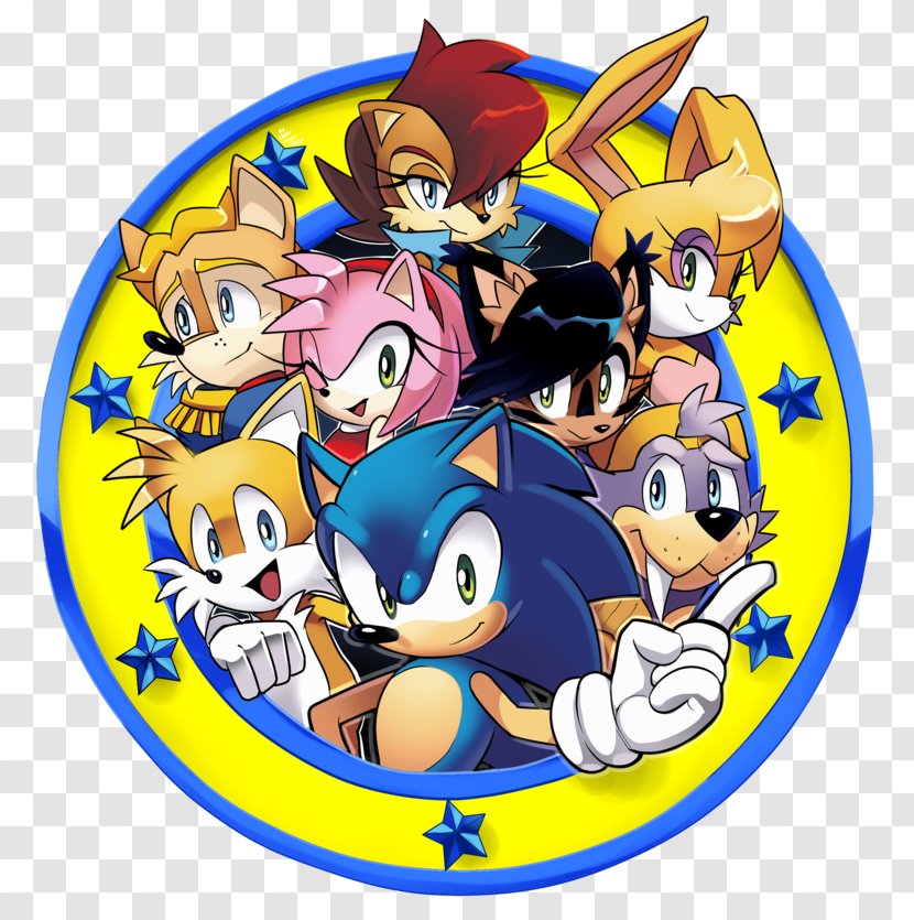 Sonic The Fighters Hedgehog Coloring Book: Adventures Of Archie Comics - Silhouette - Frame Transparent PNG