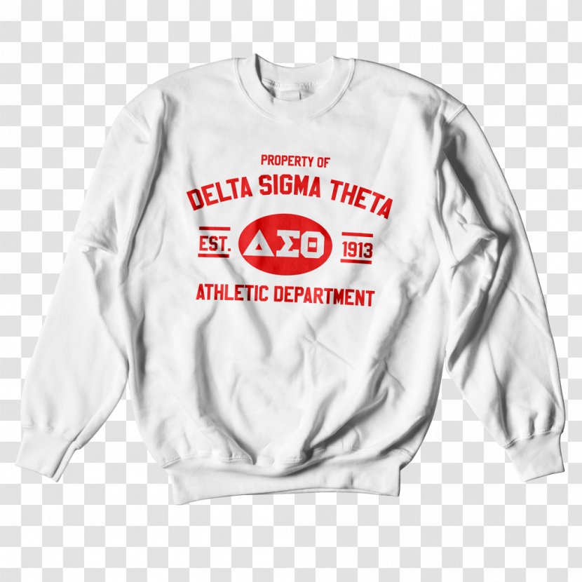 T-shirt Hoodie Crew Neck Bluza Sweater - Delta Sigma Theta Transparent PNG