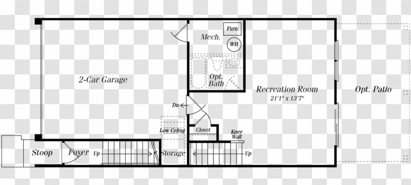 Floor Plan Miller & Smith At Brambleton Hillwood Properties Ashburn - Car - Tallyn Ridge Transparent PNG