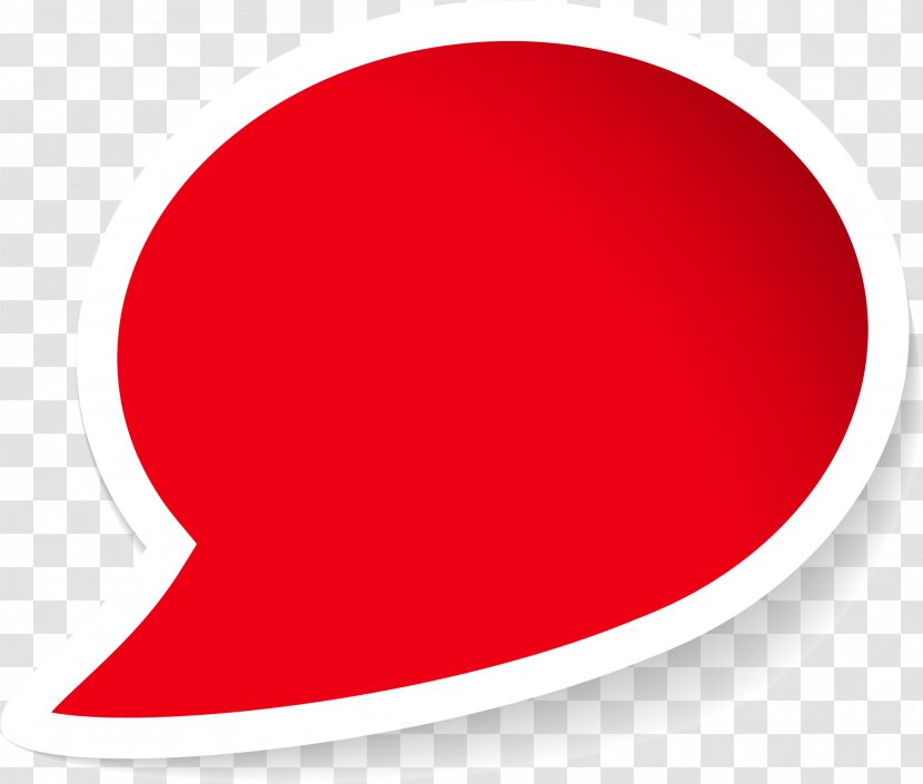Circle Font - Red - Concise Dialog Box Transparent PNG