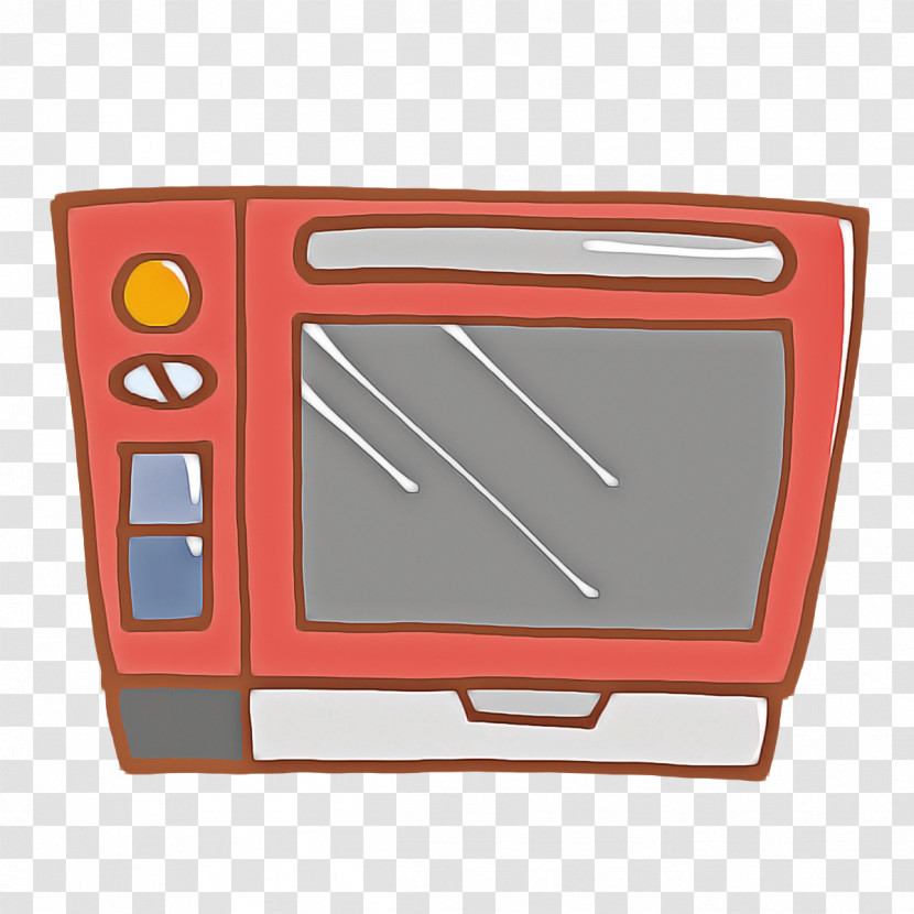 Microwave Oven Cartoon Kitchen Oven Rectangle M Transparent PNG