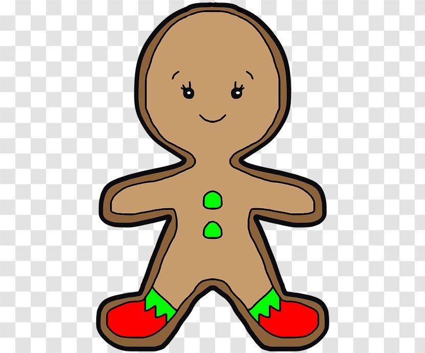 Christmas Gingerbread Man - Day - Cartoon Green Transparent PNG