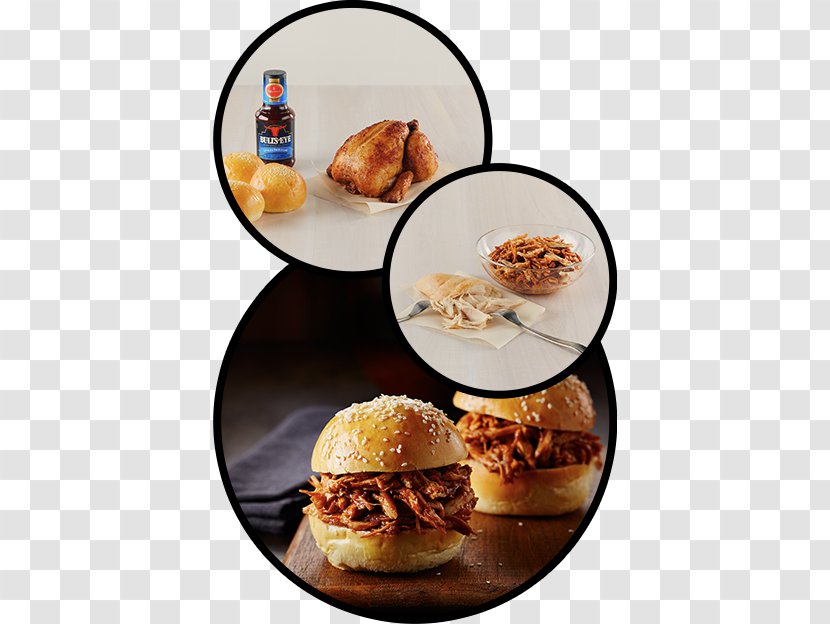 Breakfast Sandwich Slider Fast Food Hamburger Junk - Cuisine - Barbecue Chicken Transparent PNG