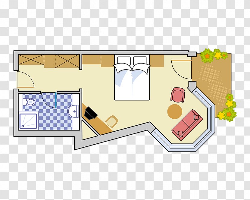 Samnaun Engadin Hotel Room Floor Plan - Drawing Transparent PNG