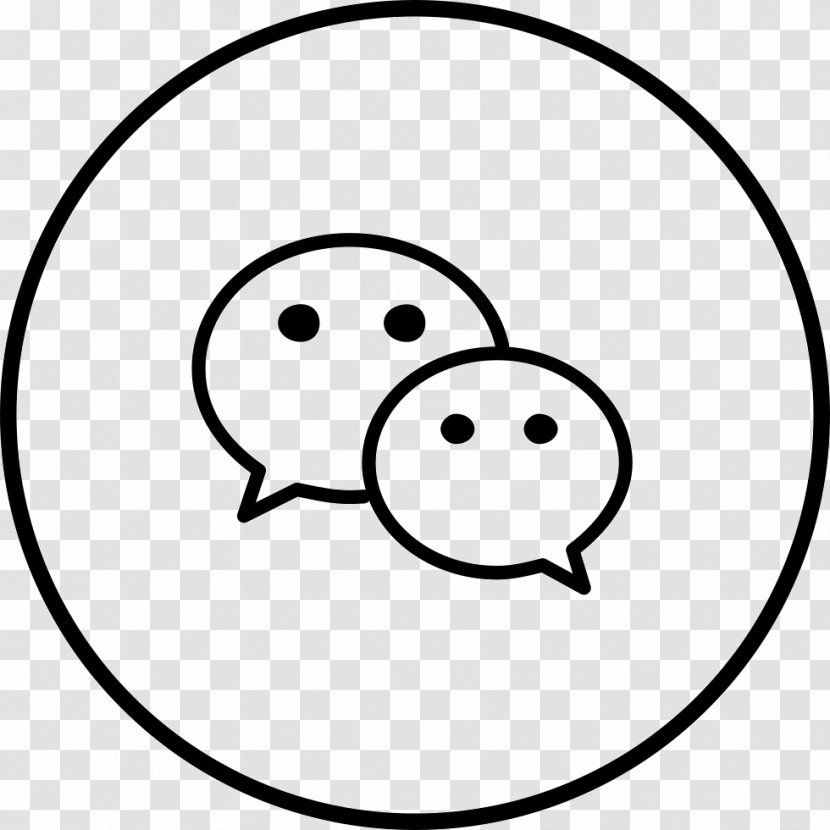 Face Black And White Smiley - Android Transparent PNG